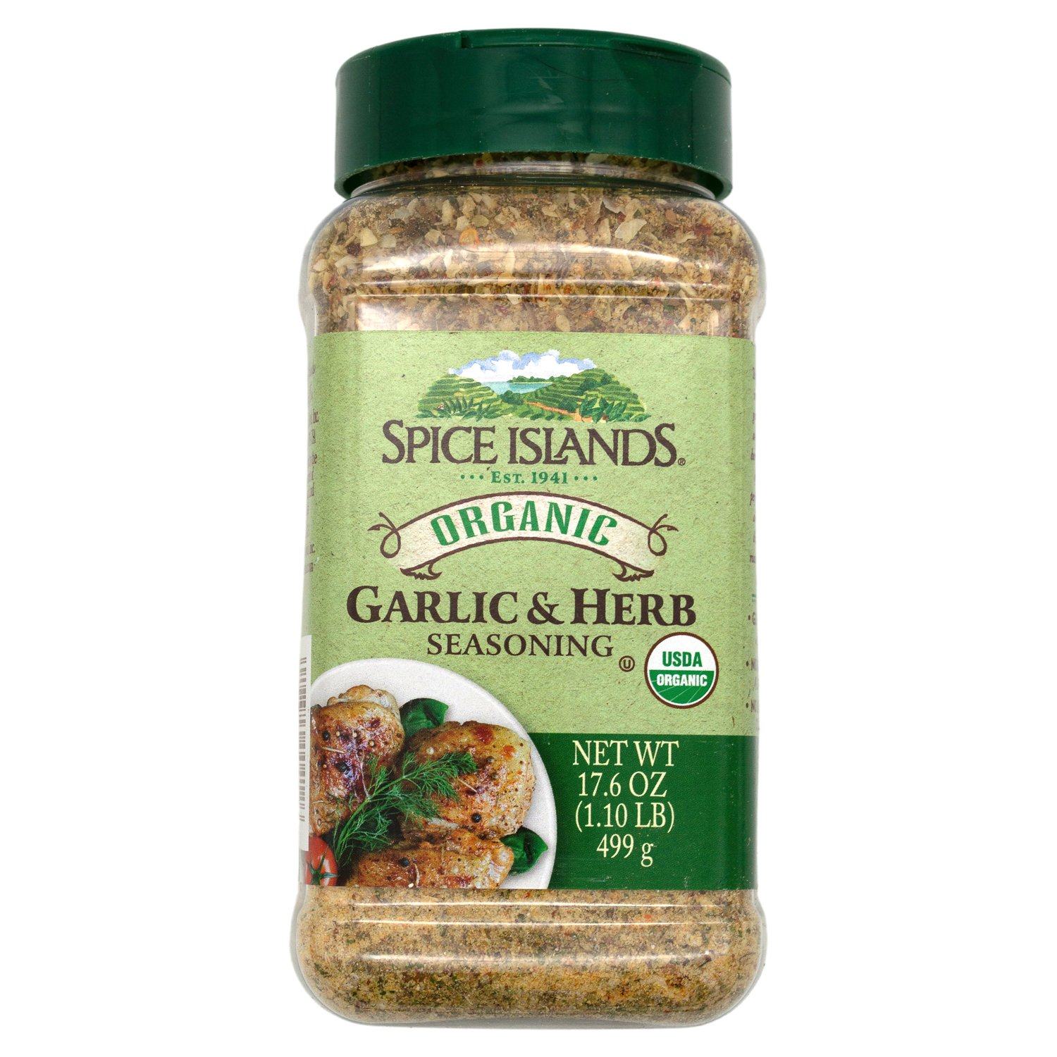 Spice Islands Garlic & Herb Seasoning Spice Islands Organic 17.6 Ounce 