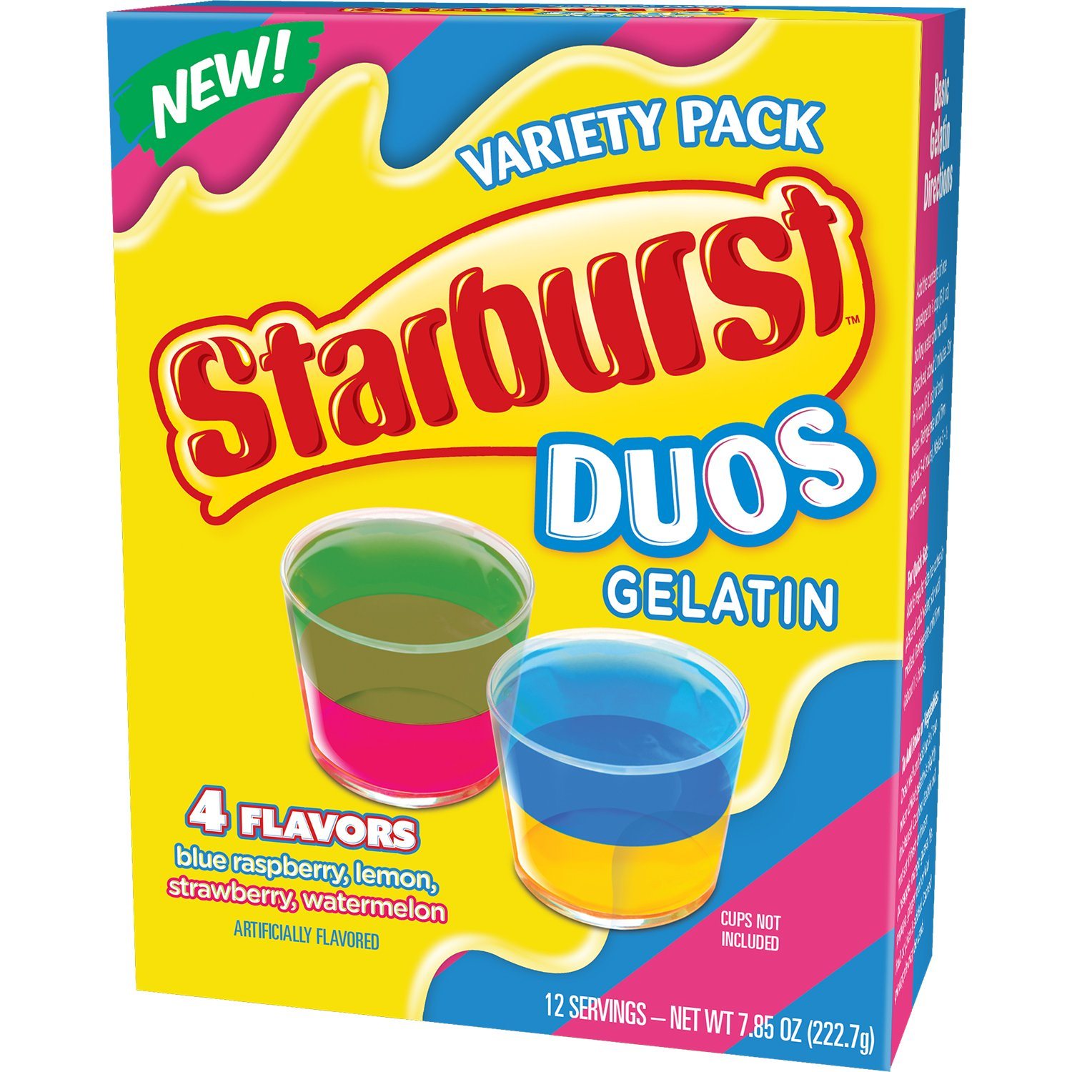 Starburst Gelatin Mix Starburst DUOS Variety 7.85 Ounce 