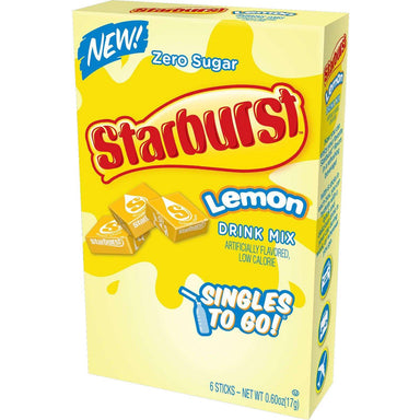 Starburst Singles to Go Drink Mix Starburst Lemon 6 Sticks 