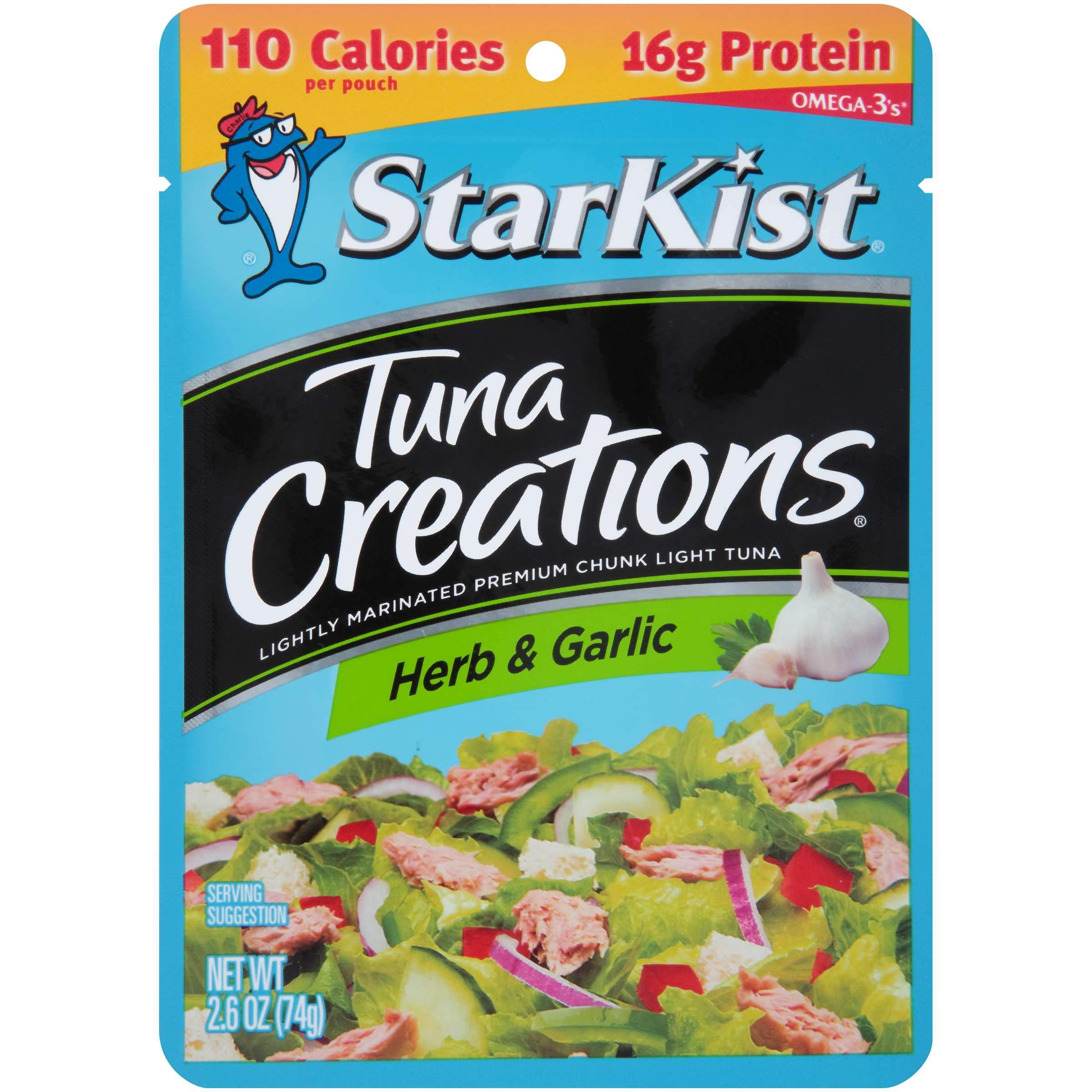 StarKist Tuna Pouches StarKist Creations Herb & Garlic 2.6 Ounce 