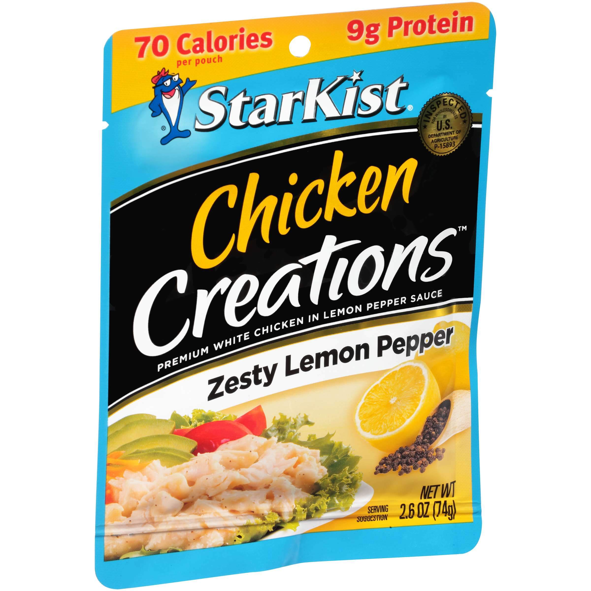 StarKist Tuna Pouches StarKist Creations Zesty Lemon Pepper 2.6 Ounce 