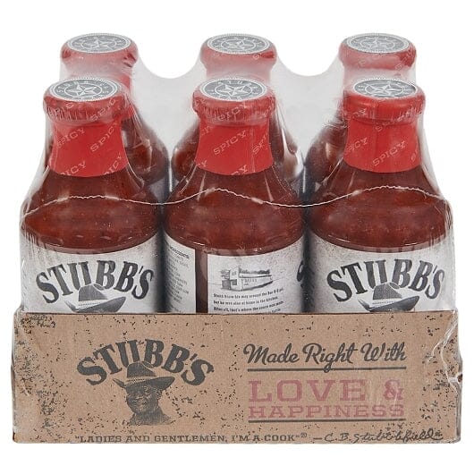 Stubb's BBQ Sauce Stubb's Spicy 18 Ounce-6 Count 