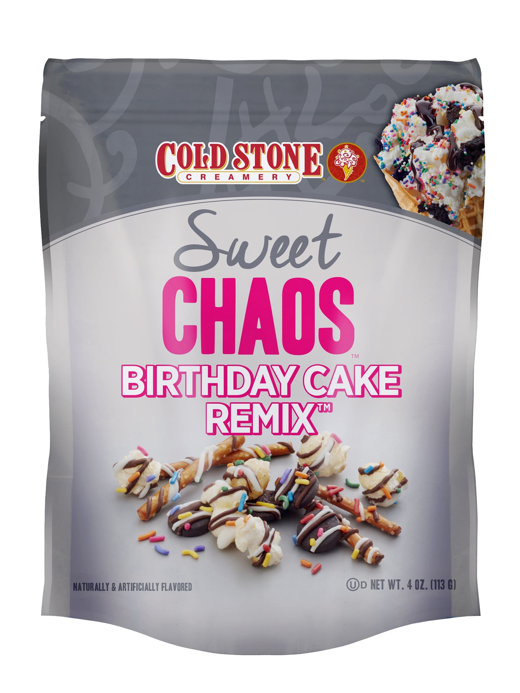 Sweet Chaos Drizzled Popcorns Sweet Chaos Birthday Cake 4 Ounce 