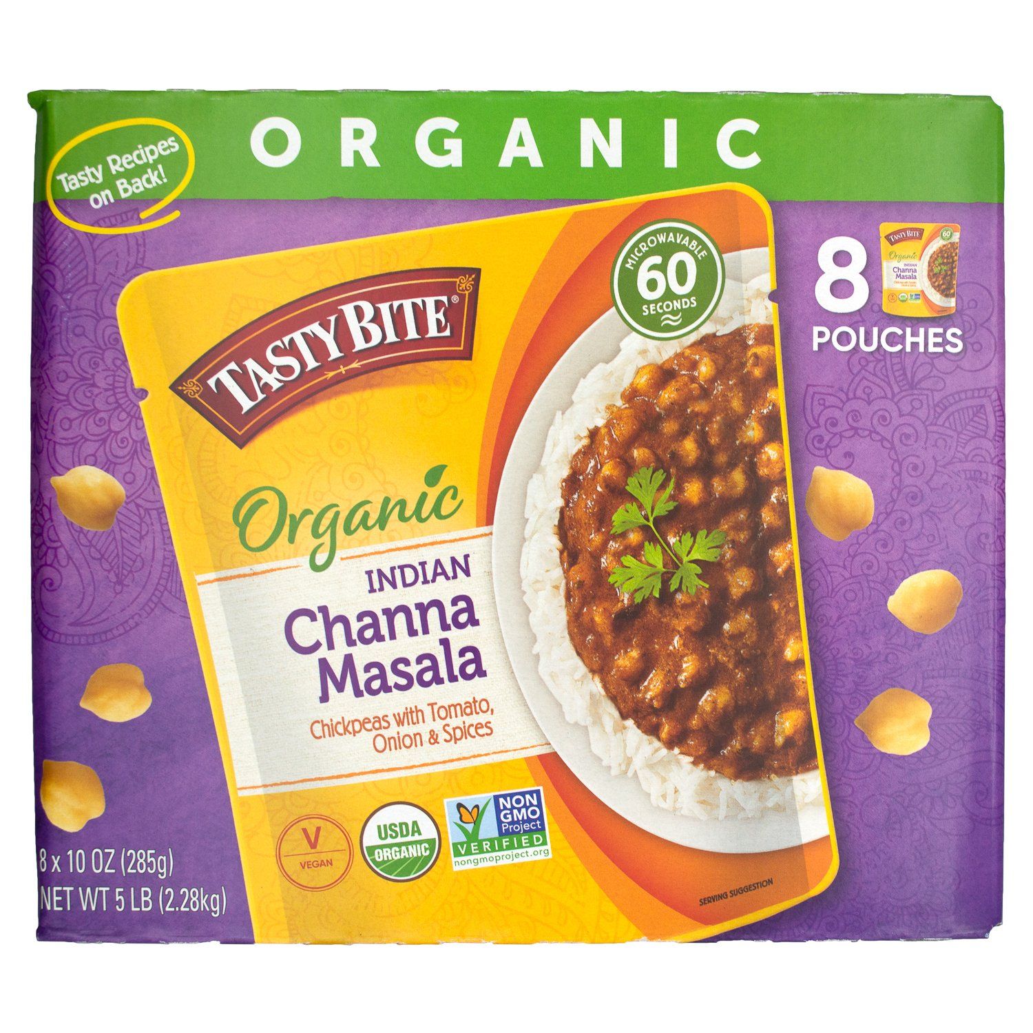 Tasty Bite Organic Entrées Tasty Bite Channa Masala 10 Oz-8 Count 