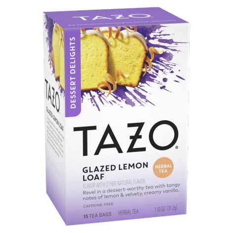 Tazo Tea Bags Tazo Glazed Lemon Loaf 15 Tea Bags 