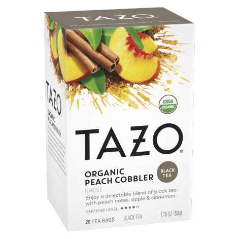 Tazo Tea Bags Tazo Organic Peach Cobber 20 Tea Bags 