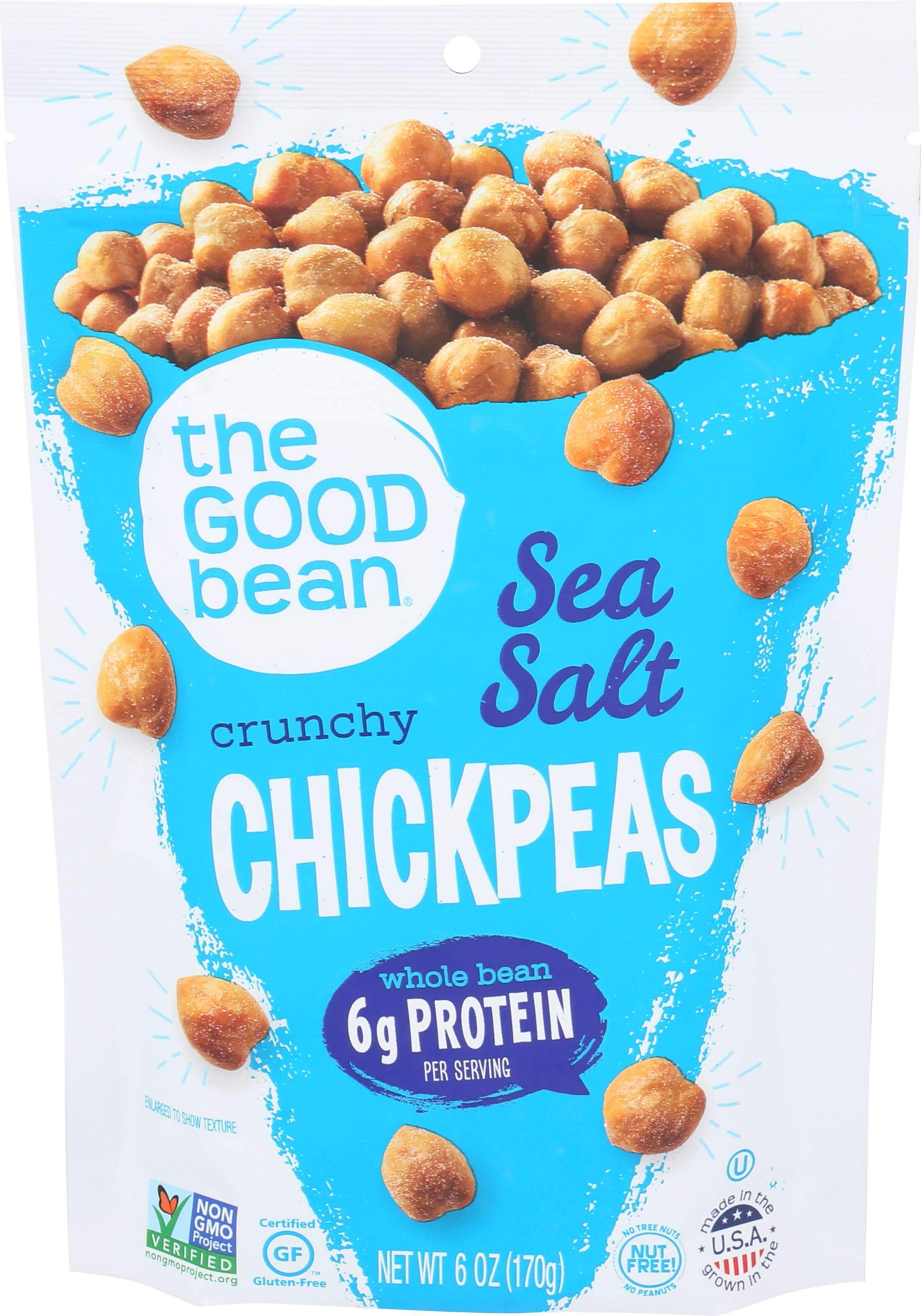 The Good Bean Chickpeas The Good Bean Sea Salt 6 Ounce 
