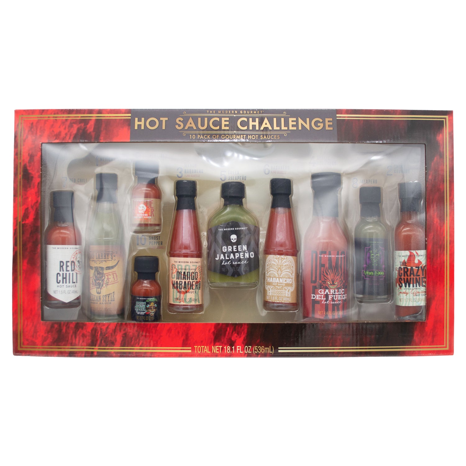 The Modern Gourmet Hot Sauce Challenge The Modern Gourmet 10 Flavors 18.1 Fluid Ounce 