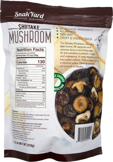 The Snak Yard Shiitake Mushroom, 7.5 Ounce The Snak Yard 