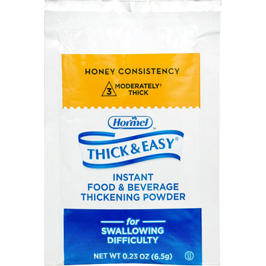 Thick & Easy Instant Food & Beverage Thickener Hormel Foods Honey Consistency 6.5 GR-100 Count 