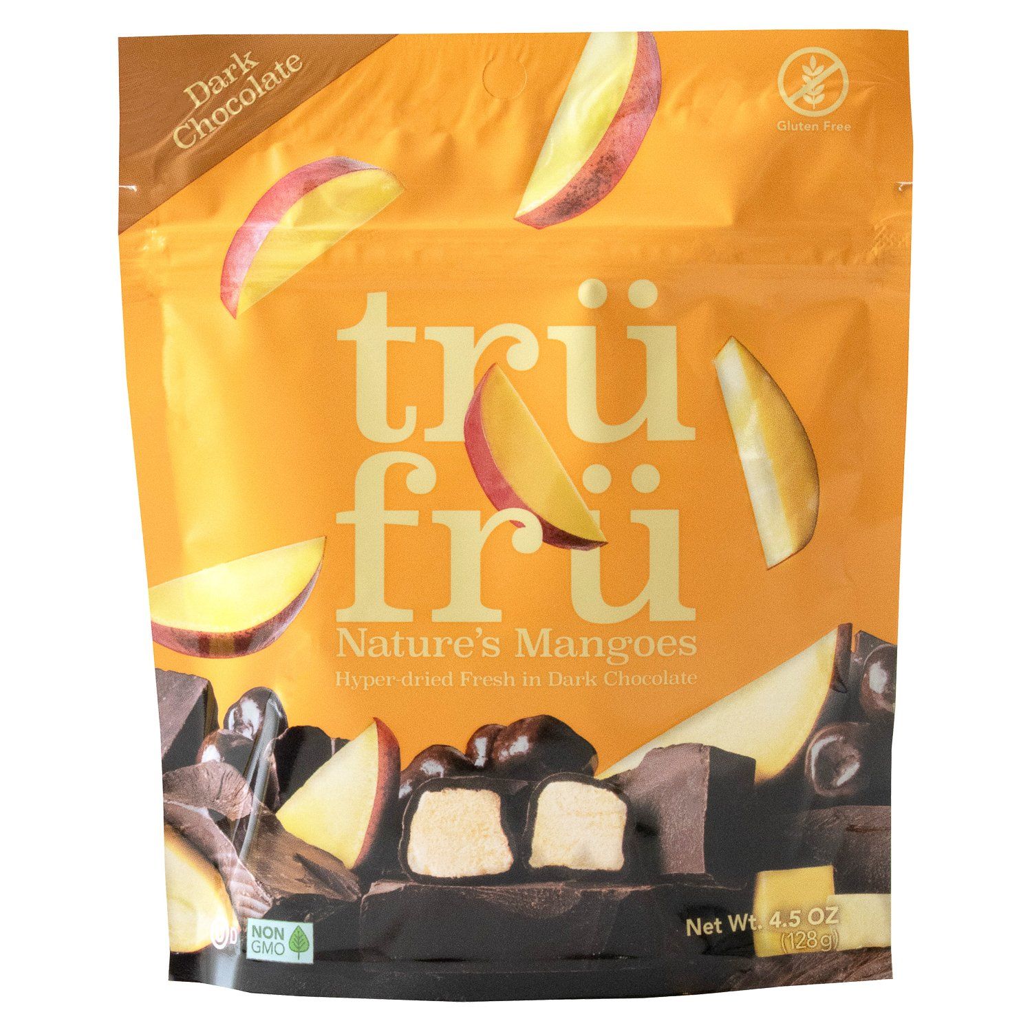 Tru Fru Chocolate Cover Fruits Meltable Tru Fru Mango 4.2 Ounce 