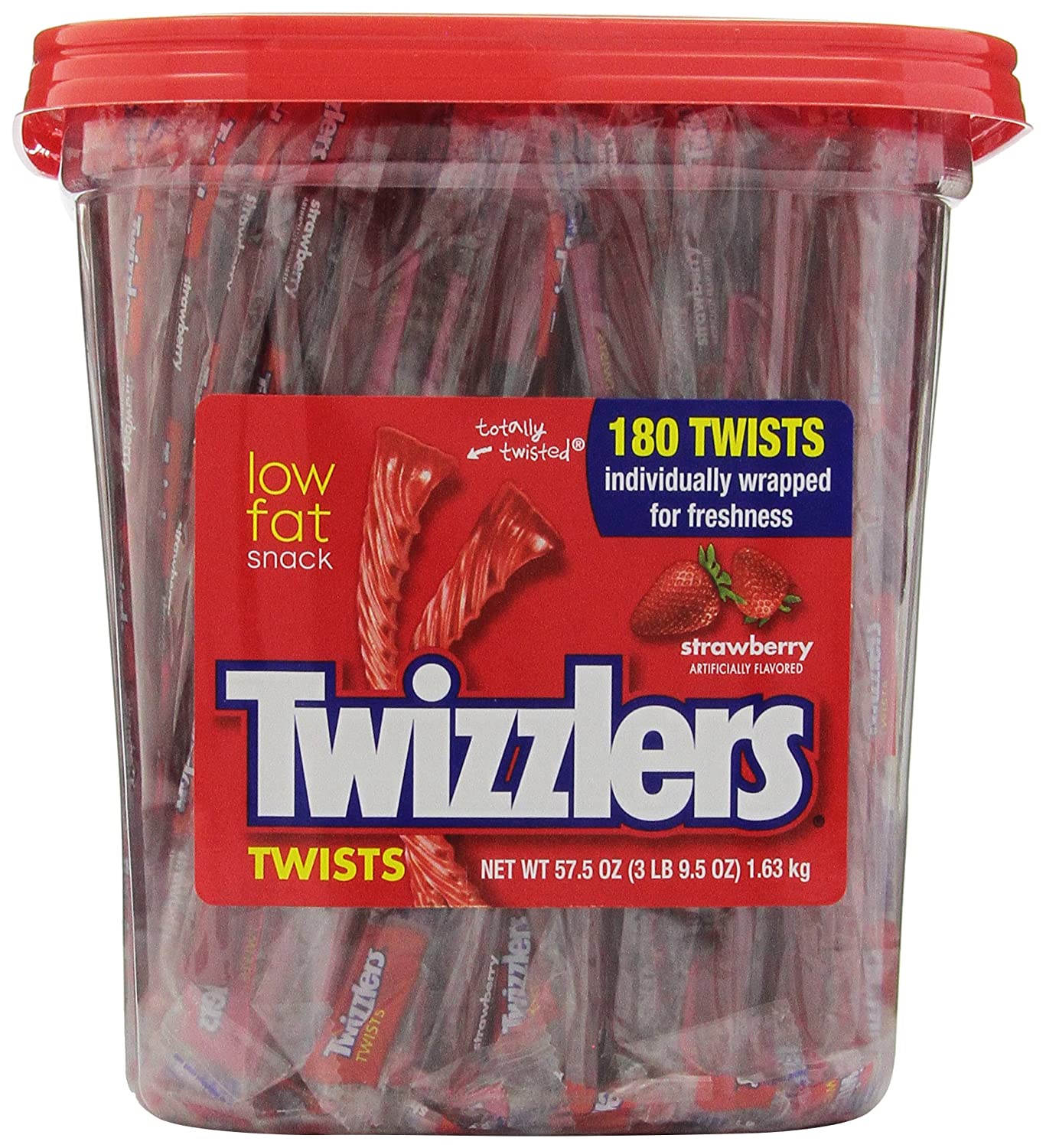 Twizzlers Twists Low Fat Limited Edition Candy Snack Bundle: (2) 5oz Wild  Berry & ThisNThat Recipe Card…