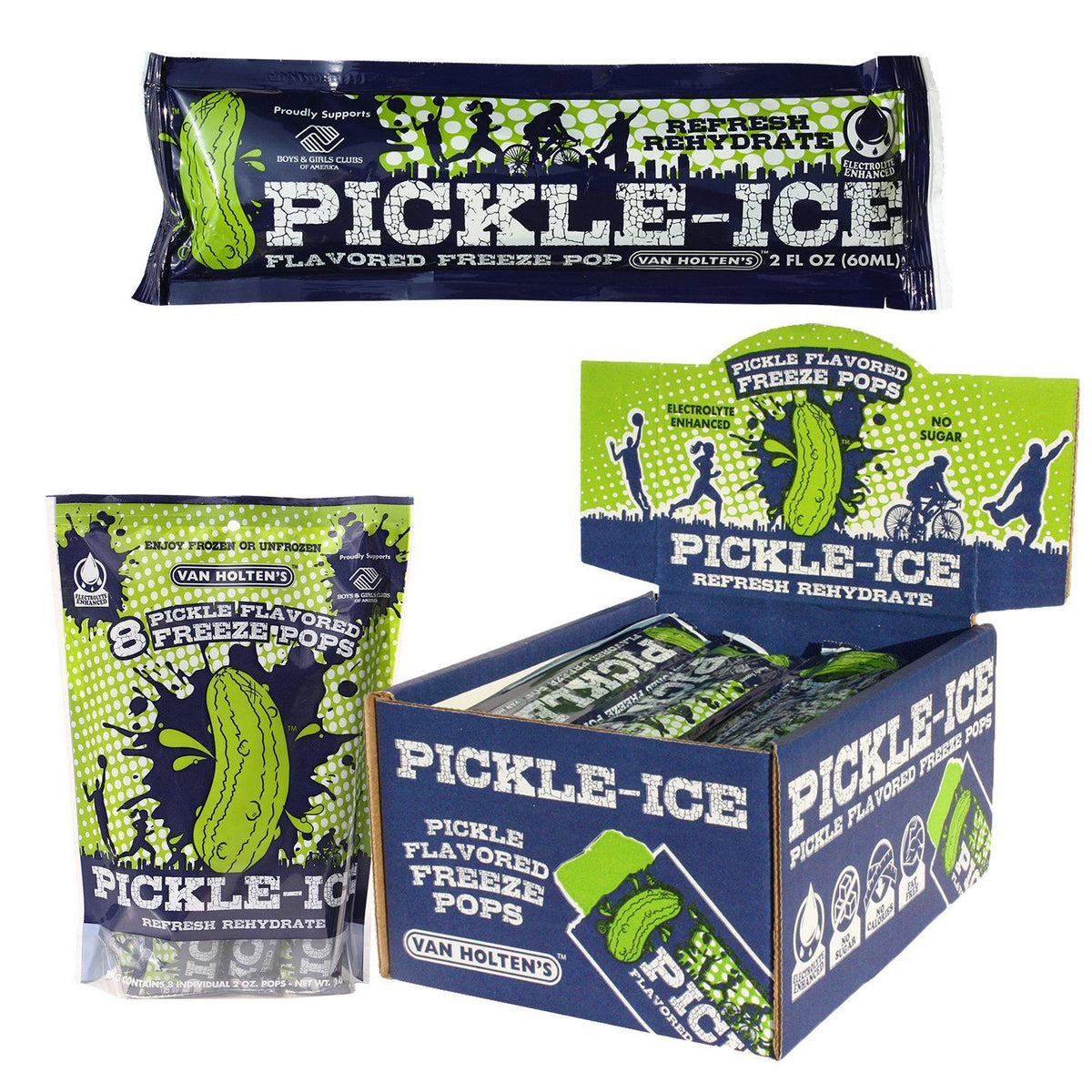 Van Holten's Pickle-in-a-Pouch, Pickle-Ice, Pickleback