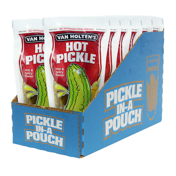 Van Holten's Pickle-In-A-Pouch Van Holten’s Hot and Spicy Large (about 4.5 Oz)-12 Count 