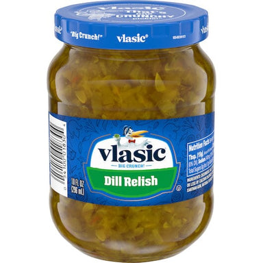 Vlasic Dill Relish Jar Vlasic 10 Fluid Ounce 