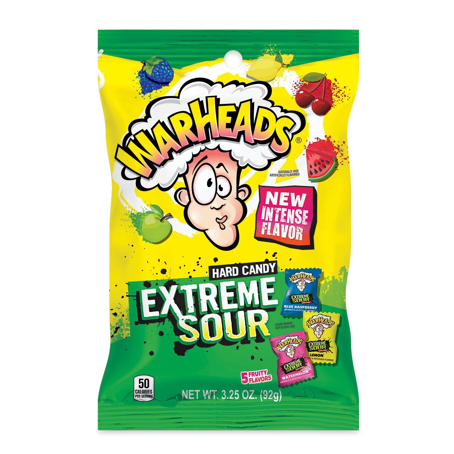 WARHEADS Candies WARHEADS Extreme Sour 3.25 Ounce 