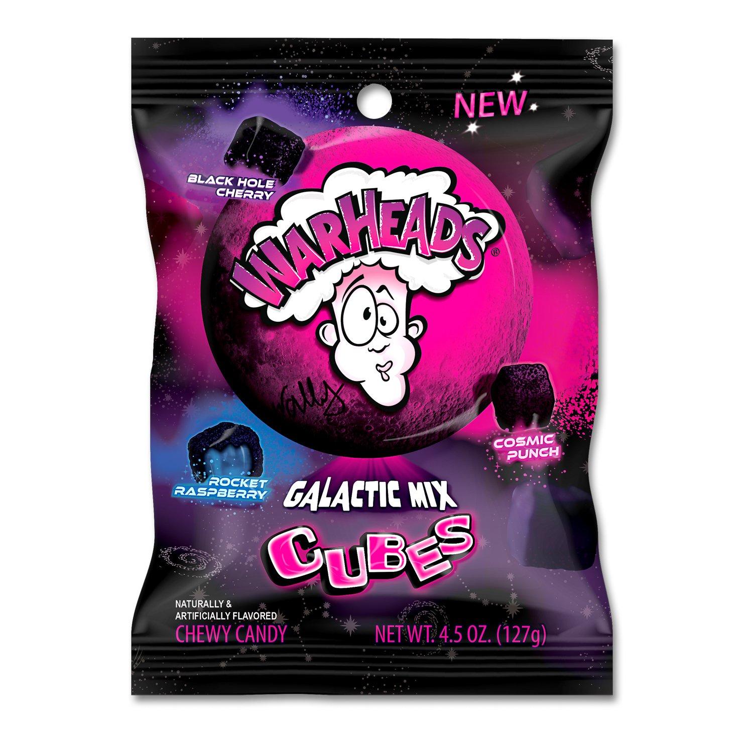 WARHEADS Candies WARHEADS Galactic Mix Cubes 4.5 Ounce 