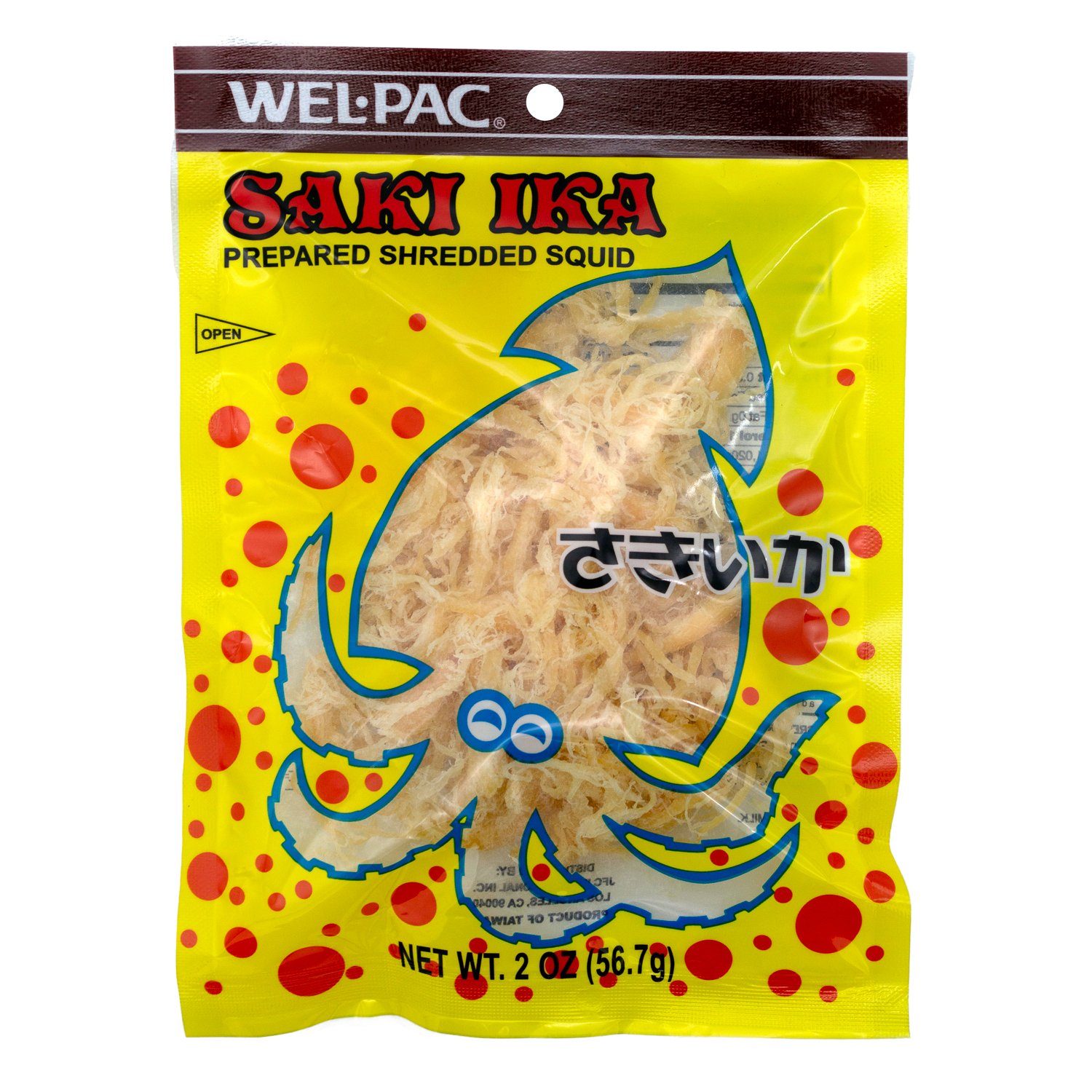 Wel-Pac Saki Ika Prepared Shredded Squid Wel-Pac Original 2 Ounce 