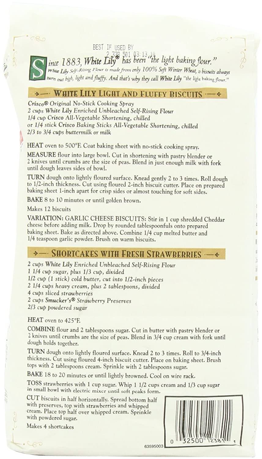 white lily self-rising flour biscuit recipe White Lily Unbeached Self-Rising Flour — Snackathon Foods