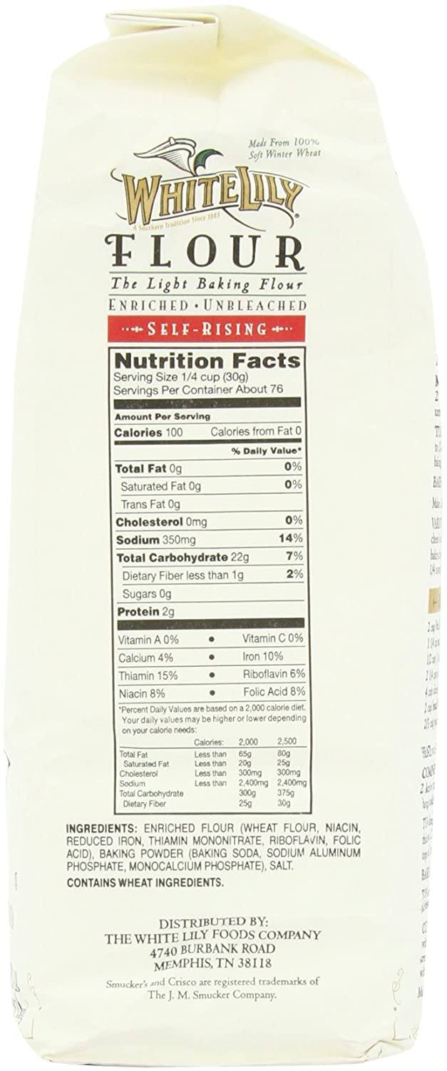 is white lily flour self rising White Lily Unbeached Self-Rising Flour