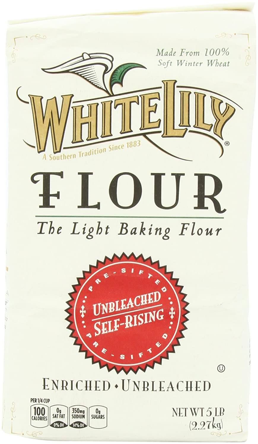 White Lily Unbeached Self-Rising Flour White Lily 5 Pound 