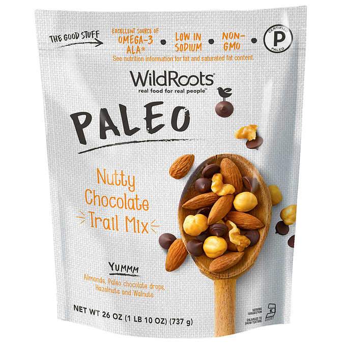 WildRoots Paleo Nutty Chocolate Trail Mix, 26 Ounce — Snackathon Foods