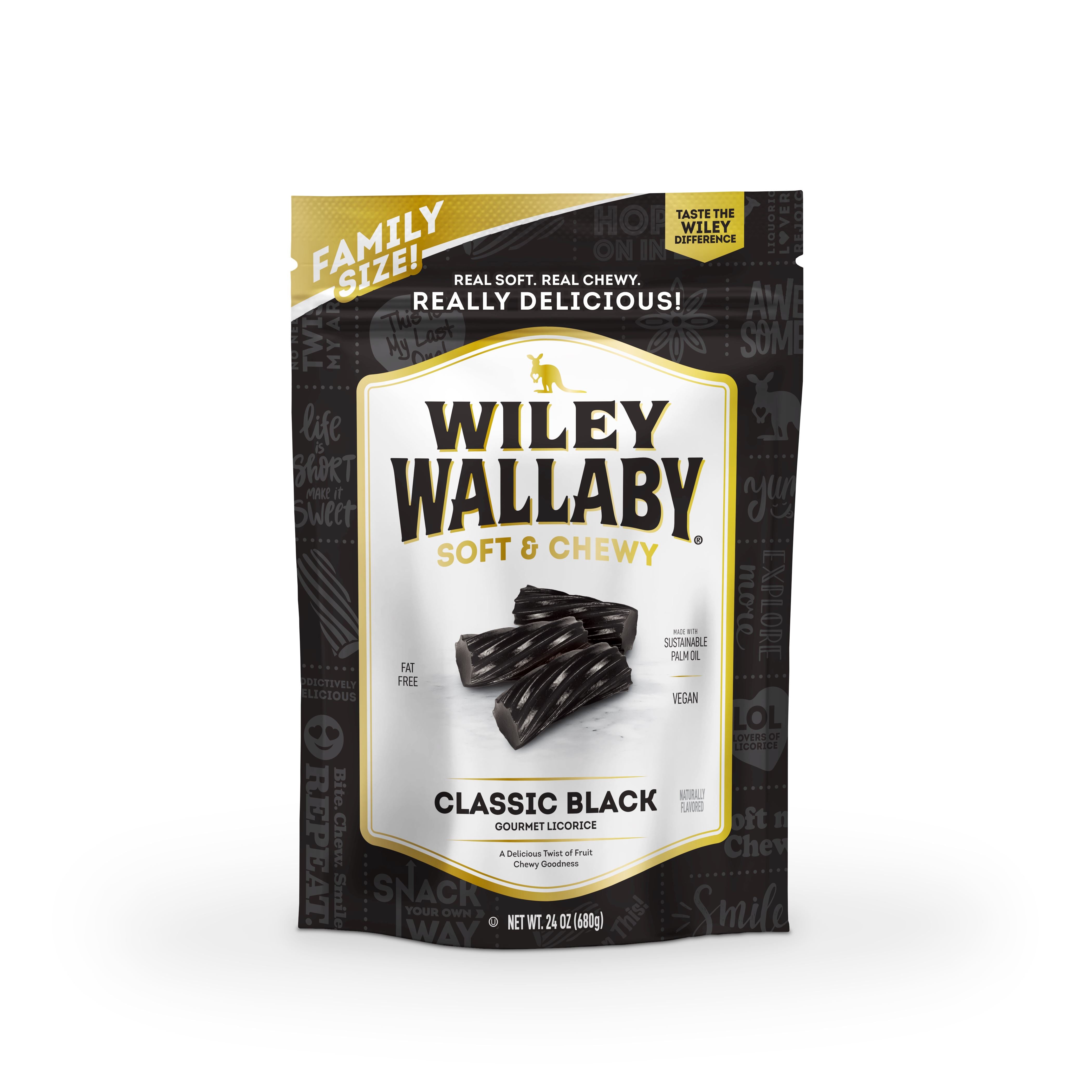 Wiley Wallaby Licorice Wiley Wallaby Classic Black 24 Ounce 