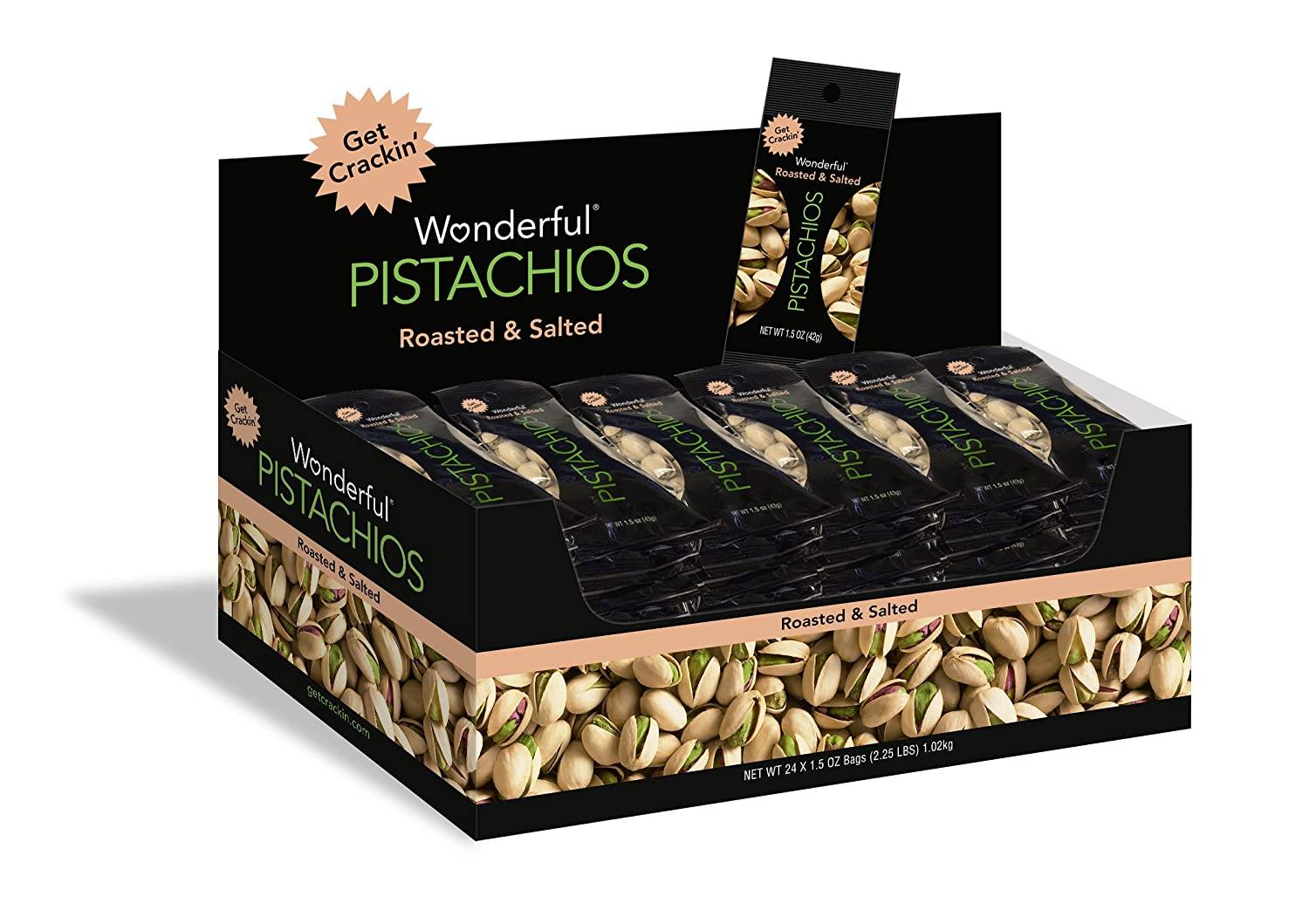 Wonderful Pistachios Wonderful Pistachios & Almonds Roasted & Salted 1.5 Oz-24 Count 