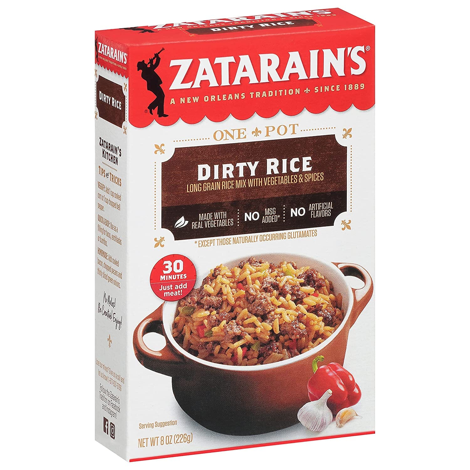 Zatarain's Rice Dinner Zatarain's Dirty Rice 8 Ounce 