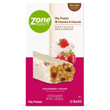 ZonePerfect Protein Bars ZonePerfect Strawberry Yogurt 1.76 Oz-12 Count 